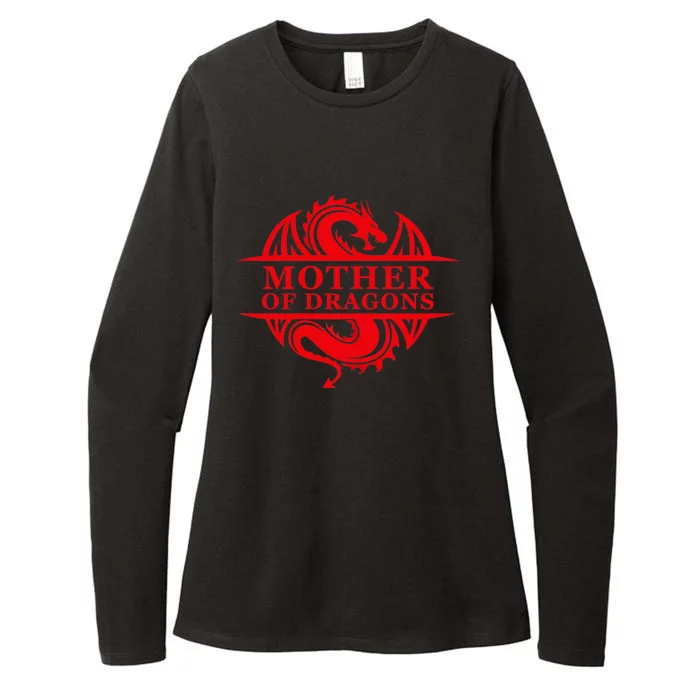 Wo Mother Of Dragons Mom Mother's Day Dragon Family Outfit Womens CVC Long Sleeve Shirt