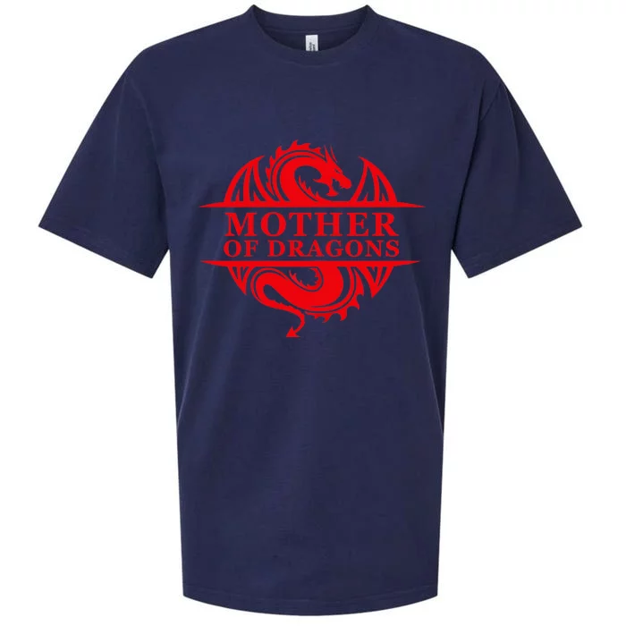 Wo Mother Of Dragons Mom Mother's Day Dragon Family Outfit Sueded Cloud Jersey T-Shirt