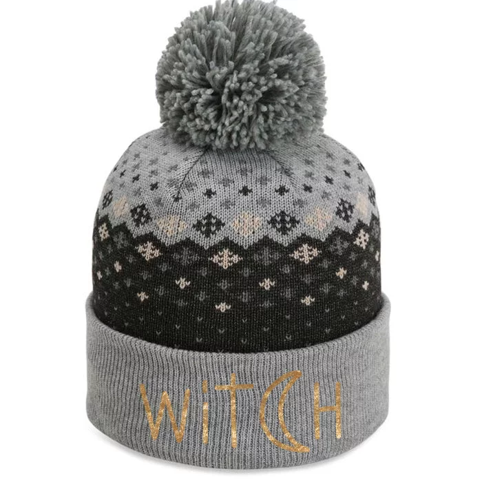 Witch Moon October Halloween The Baniff Cuffed Pom Beanie