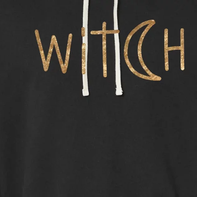 Witch Moon October Halloween Garment-Dyed Fleece Hoodie