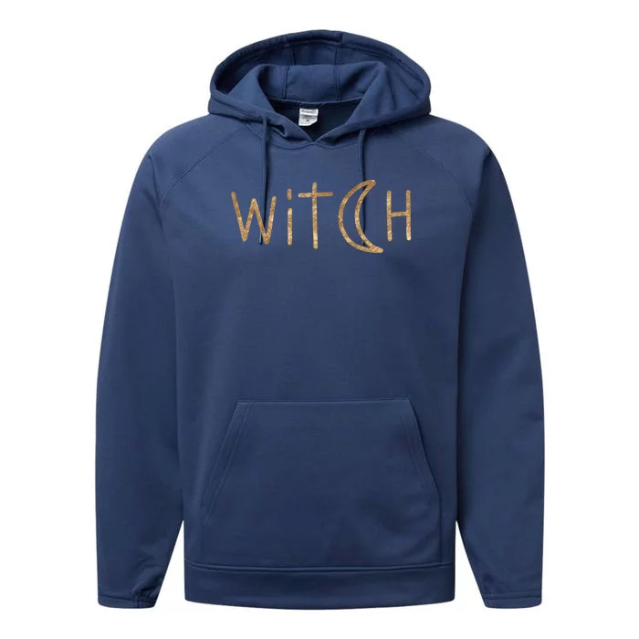 Witch Moon October Halloween Performance Fleece Hoodie