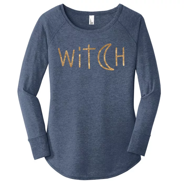 Witch Moon October Halloween Women's Perfect Tri Tunic Long Sleeve Shirt