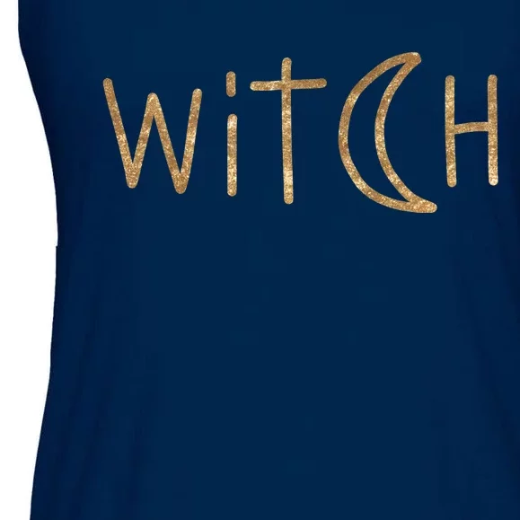 Witch Moon October Halloween Ladies Essential Flowy Tank