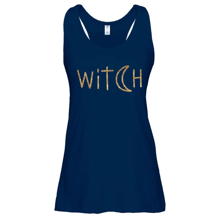 Witch Moon October Halloween Ladies Essential Flowy Tank