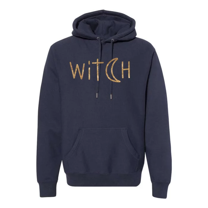 Witch Moon October Halloween Premium Hoodie