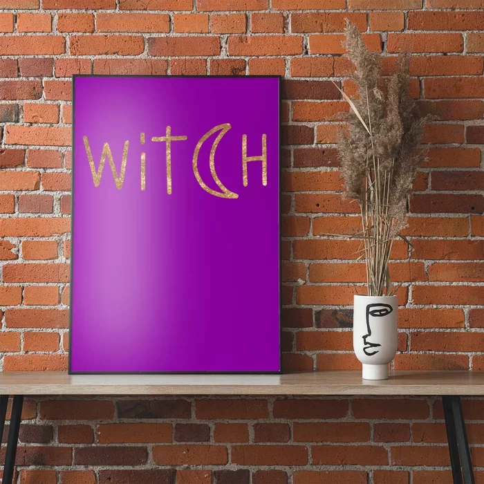 Witch Moon October Halloween Poster