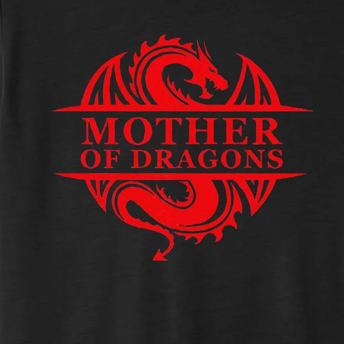 Womens Mother Of Dragons Mom Mother's Day Dragon Family Outfit ChromaSoft Performance T-Shirt