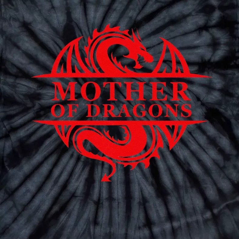 Womens Mother Of Dragons Mom Mother's Day Dragon Family Outfit Tie-Dye T-Shirt