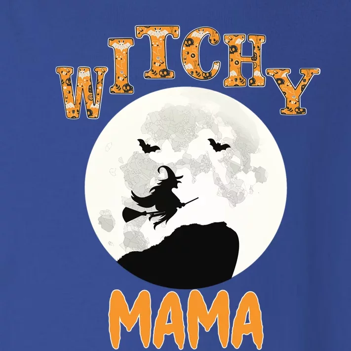 Witchy Mama One Spooky Mama Groovy Spooky Mama Gift Toddler Long Sleeve Shirt