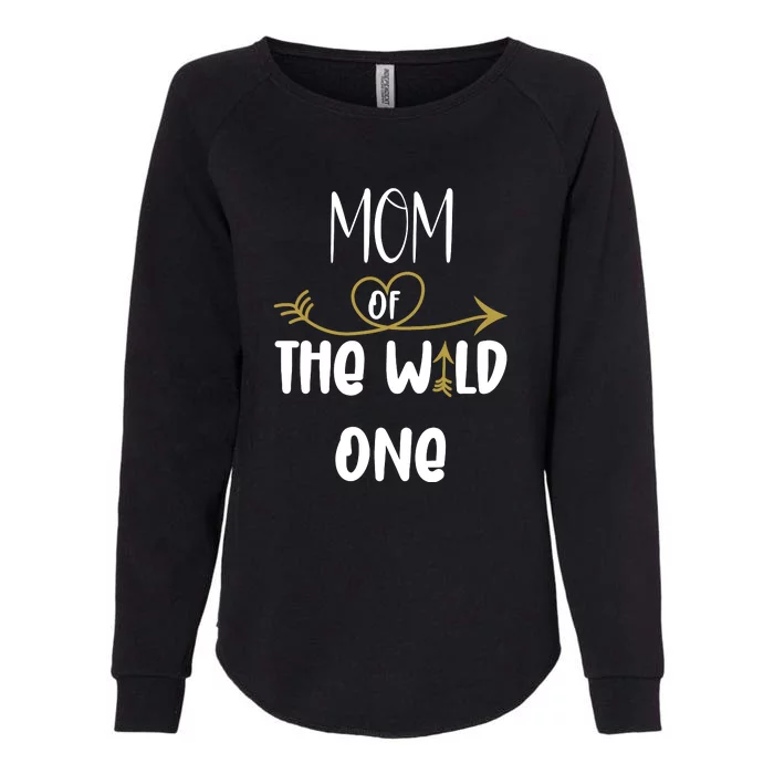 Womens Mom Of The Wild One 1st Birthday First Thing Mommy Womens California Wash Sweatshirt