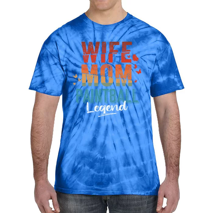 Wife Mom Paintball Legend Mother's Day Retro Vintage Cute Gift Tie-Dye T-Shirt