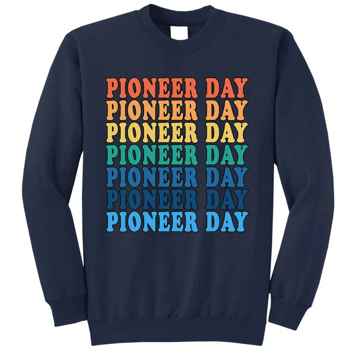 Women's Mormon Pioneers Day Celebration Retro Utah Tall Sweatshirt