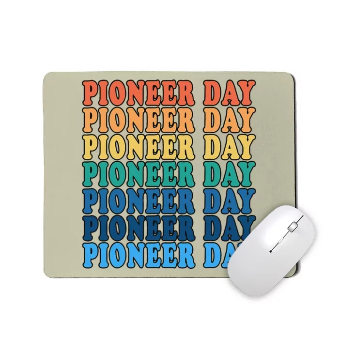 Women's Mormon Pioneers Day Celebration Retro Utah Mousepad