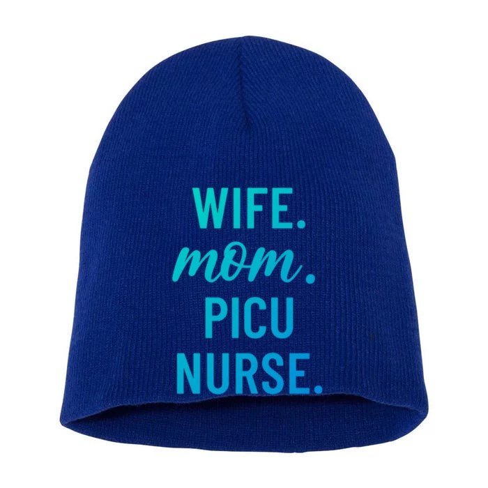 Wife Mom Picu Nurse Appreciation Cute Gift Short Acrylic Beanie