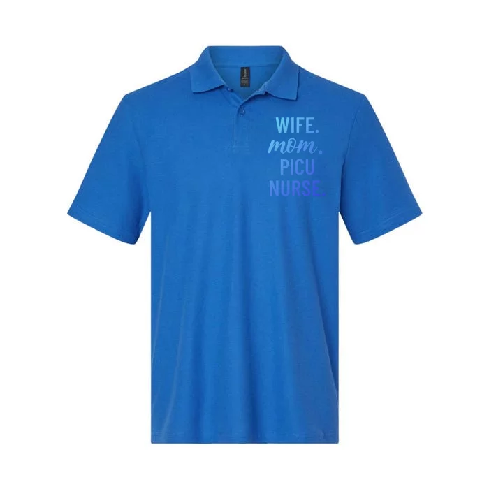 Wife Mom Picu Nurse Appreciation Cute Gift Softstyle Adult Sport Polo