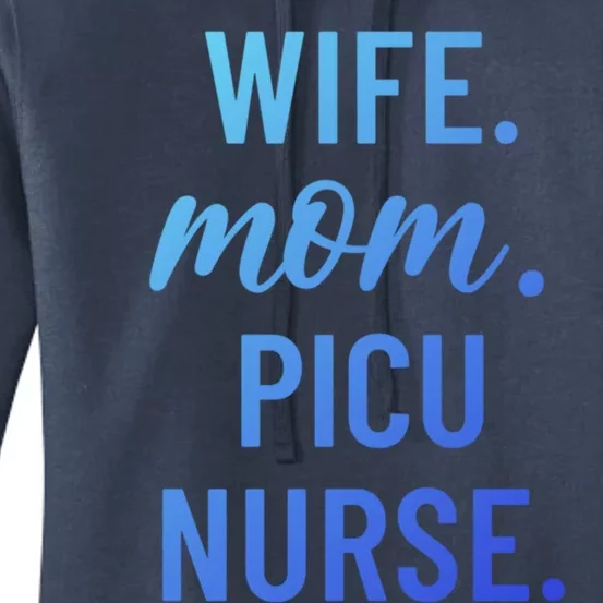 Wife Mom Picu Nurse Appreciation Cute Gift Women's Pullover Hoodie