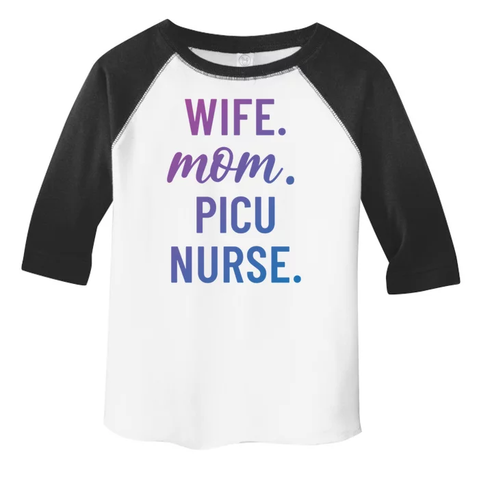 Wife Mom Picu Nurse Appreciation Cute Gift Toddler Fine Jersey T-Shirt