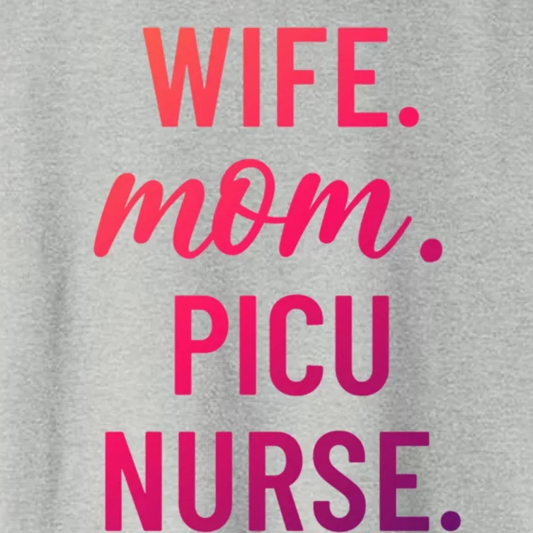 Wife Mom Picu Nurse Appreciation Cute Gift Women's Crop Top Tee