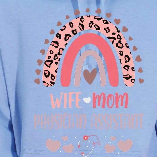 Wife Mom Physician Assistant Strong As A Mother Nurse Mom Mo Gift Unisex Surf Hoodie