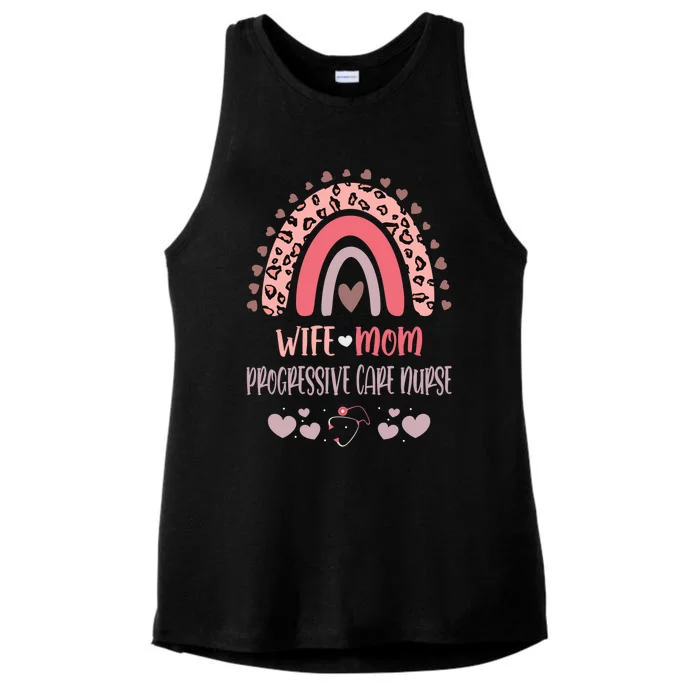 Wife Mom Progressive Care Nurse Strong As A Mother Nurse Mom Gift Ladies Tri-Blend Wicking Tank