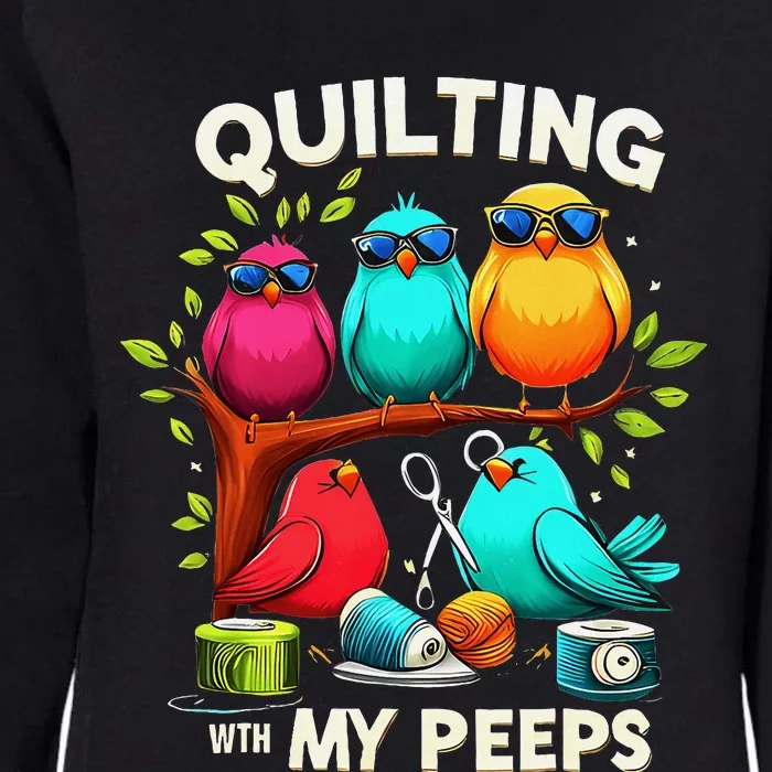 With My Peeps Funny Quilting For Women Womens California Wash Sweatshirt