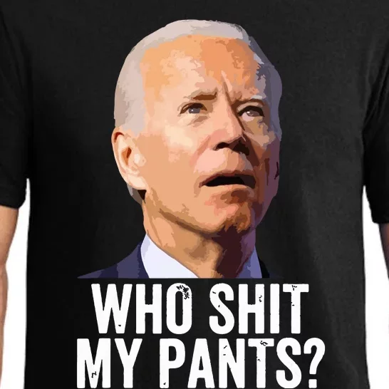 Who My Pants Anti Joe Biden Funny Conservative Pajama Set