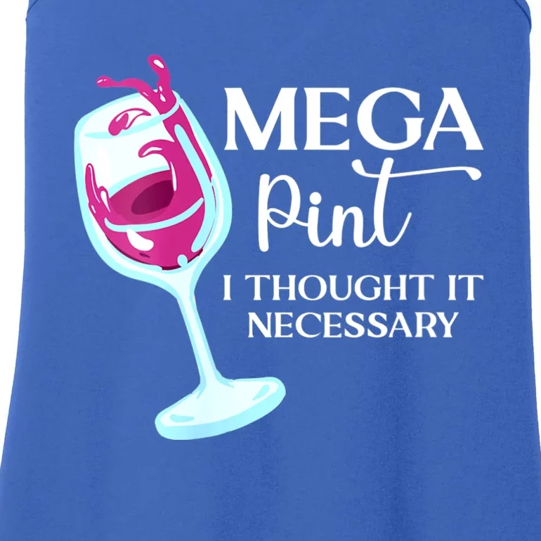 Womens Mega Pint I Thought It Necessary Funny Sarcastic Gifts Ladies Essential Tank