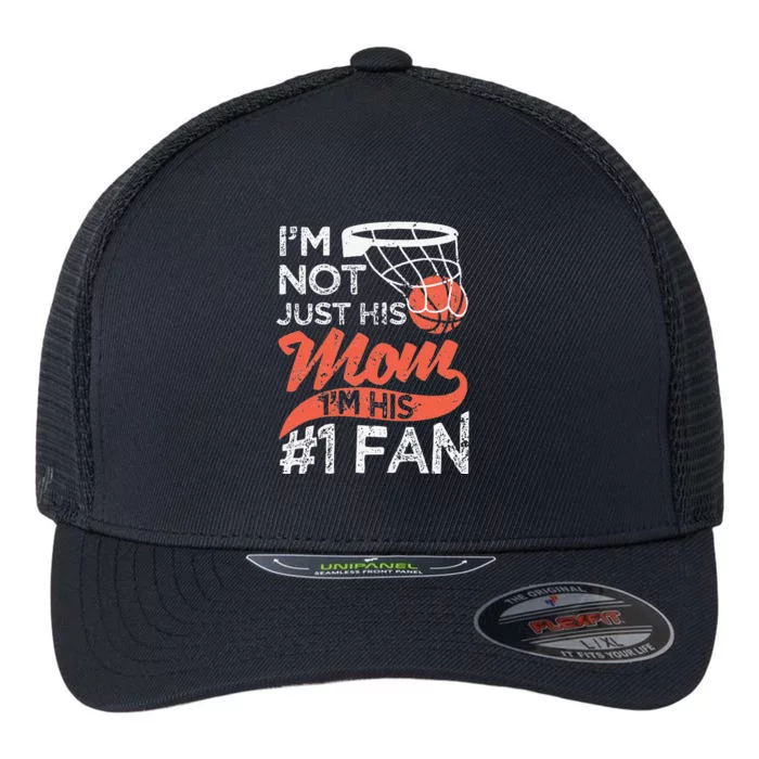 Womens Mother Player Mother's Day Basketball Mom Number One Fan Flexfit Unipanel Trucker Cap