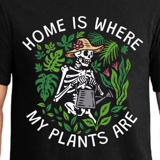 Where My Plants Are Funny Gift Pajama Set