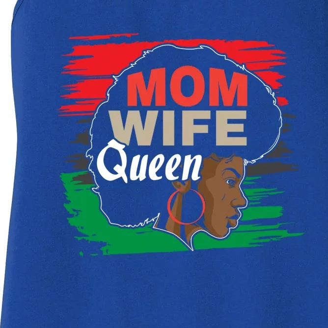 Wife Mom Queen African Cool Gift Women's Racerback Tank