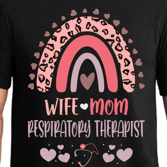 Wife Mom Respiratory Therapist Strong As A Mother Nurse Mom Gift Pajama Set