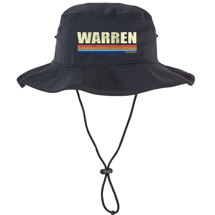 Warren Michigan Retro Style 1980's Logo Legacy Cool Fit Booney Bucket Hat