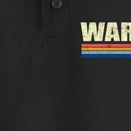 Warren Michigan Retro Style 1980's Logo Dry Zone Grid Performance Polo