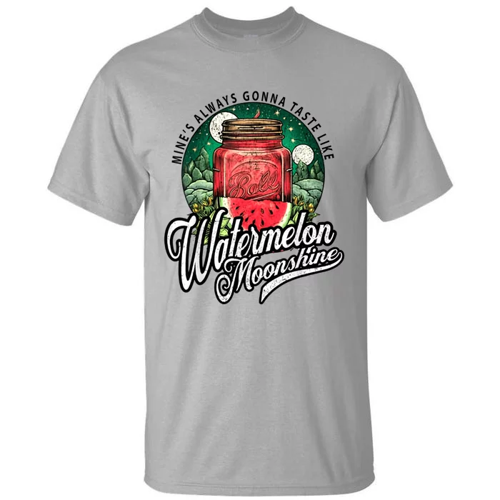 Watermelon Moonshine Retro Country Music Tall T-Shirt