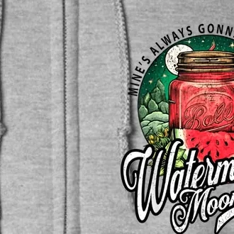 Watermelon Moonshine Retro Country Music Full Zip Hoodie