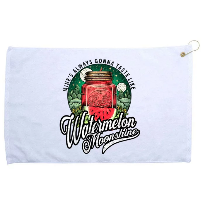 Watermelon Moonshine Retro Country Music Grommeted Golf Towel