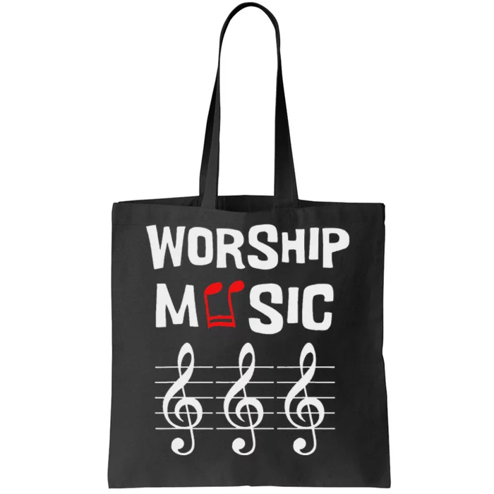 Worship Music Religious Faith Celebration Tote Bag