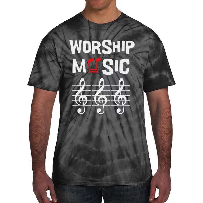 Worship Music Religious Faith Celebration Tie-Dye T-Shirt