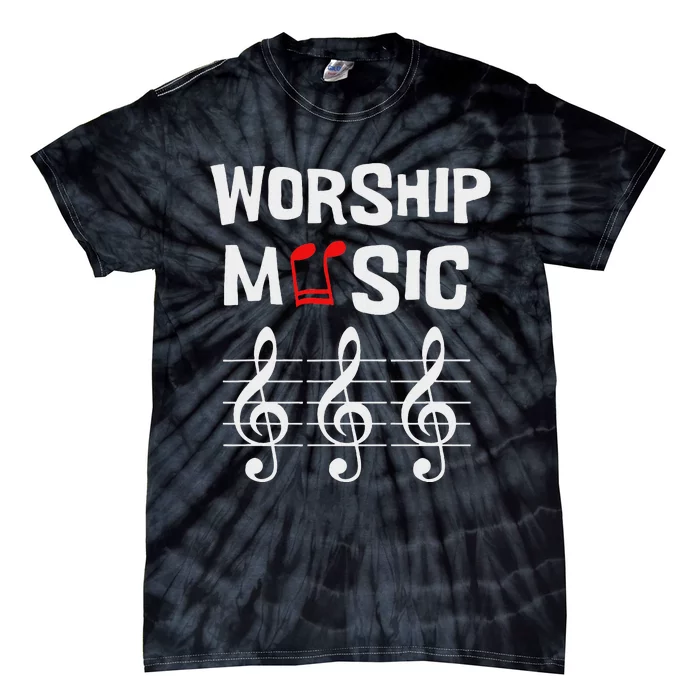 Worship Music Religious Faith Celebration Tie-Dye T-Shirt