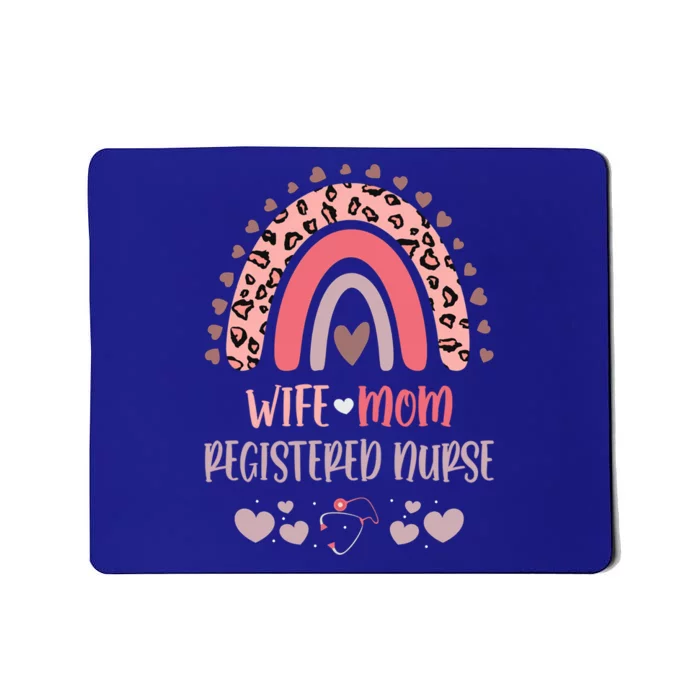 Wife Mom Registered Nurse Strong As A Mother Nurse Mom Mothe Funny Gift Mousepad