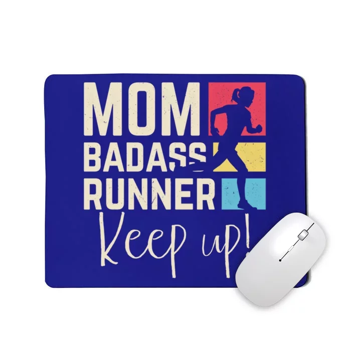 Wo Mom Running Jogging Cardio Marathon Runner Fitness Mom Meaningful Gift Mousepad