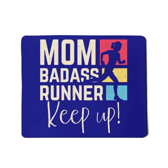 Wo Mom Running Jogging Cardio Marathon Runner Fitness Mom Meaningful Gift Mousepad