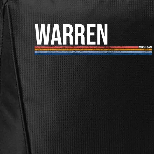 Warren Michigan Retro Logo City Backpack