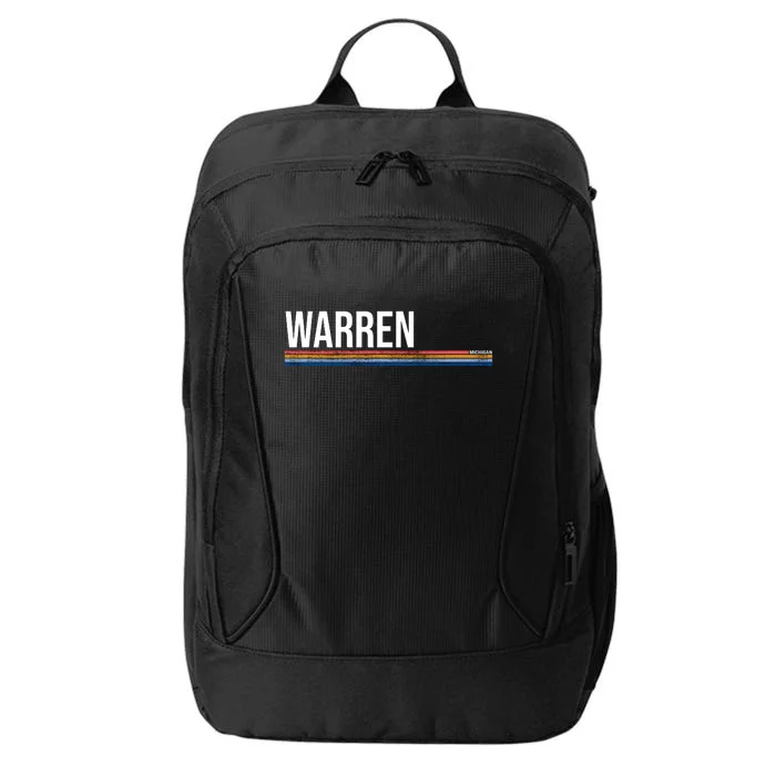 Warren Michigan Retro Logo City Backpack