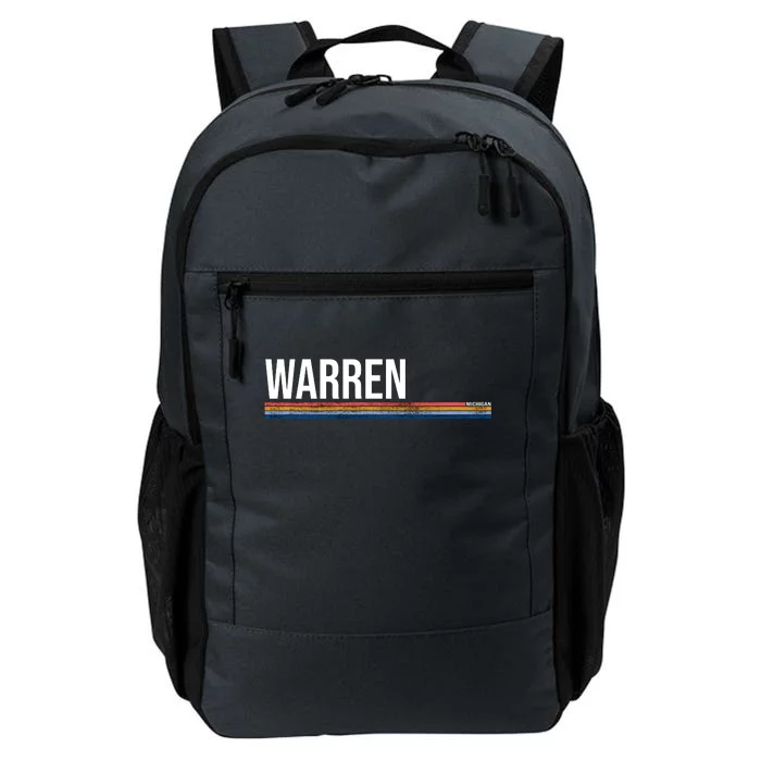 Warren Michigan Retro Logo Daily Commute Backpack