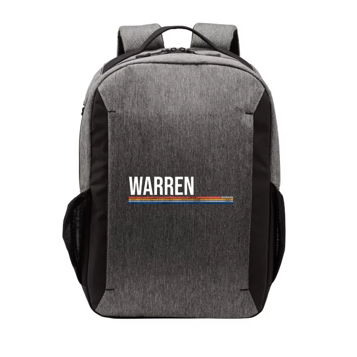 Warren Michigan Retro Logo Vector Backpack