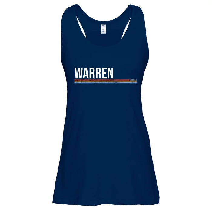 Warren Michigan Retro Logo Ladies Essential Flowy Tank