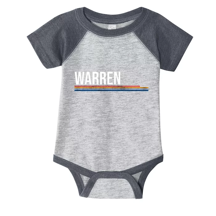 Warren Michigan Retro Logo Infant Baby Jersey Bodysuit