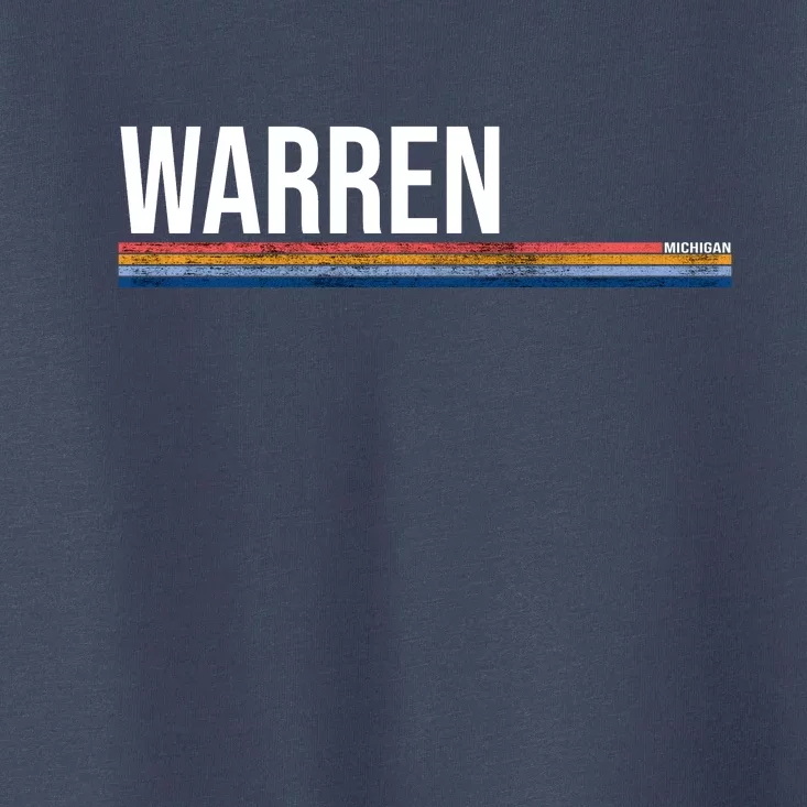 Warren Michigan Retro Logo Toddler T-Shirt