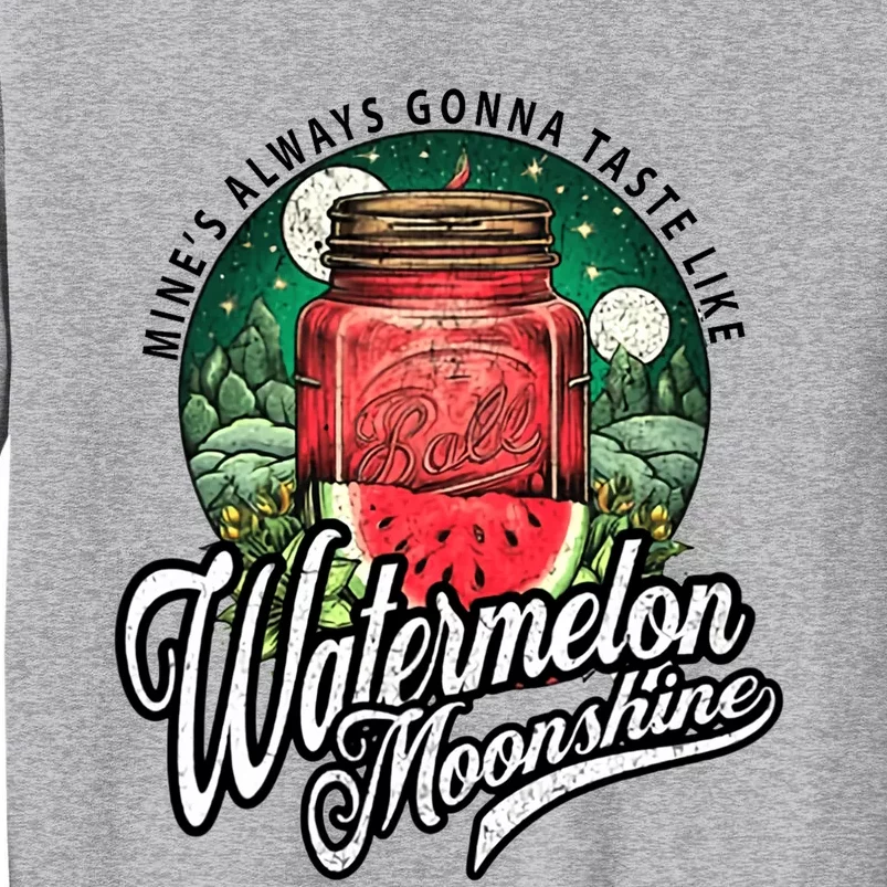 Watermelon Moonshine Retro Country Music Tall Sweatshirt